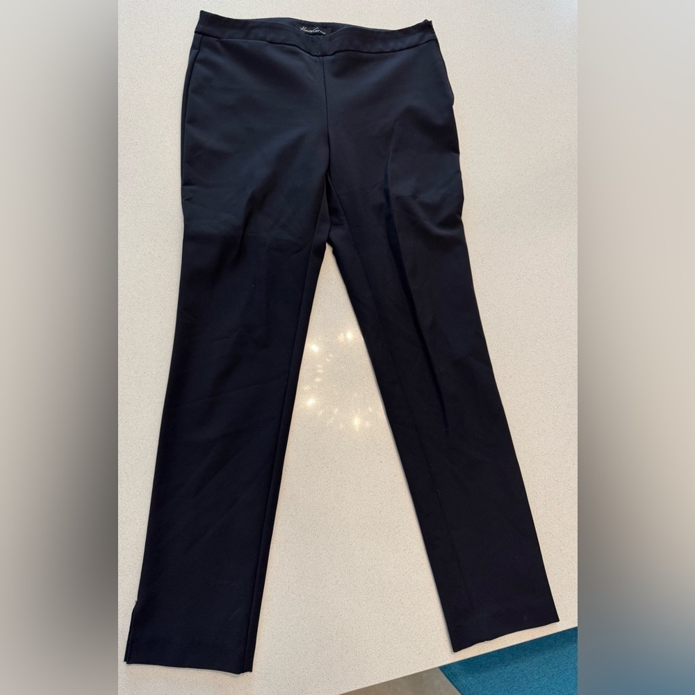 Kenneth Cole Black Dress Pants Classic Tailored Fit